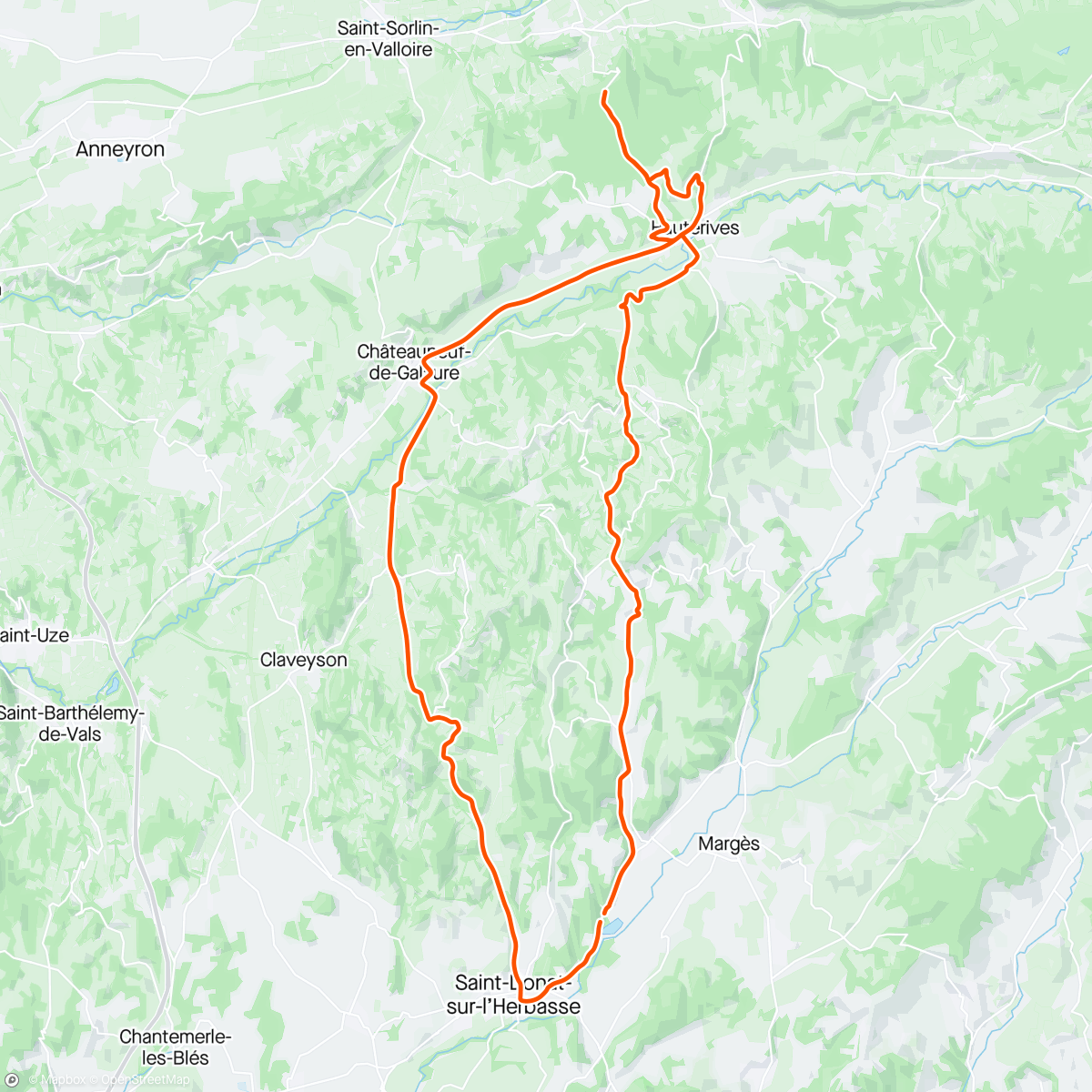 Map of the activity, Promenade avec chérie