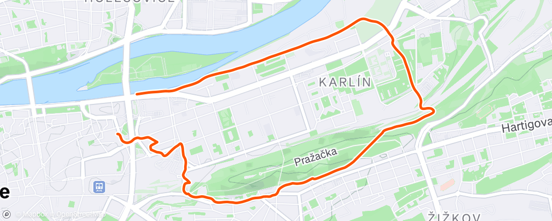 Map of the activity, Morning Run