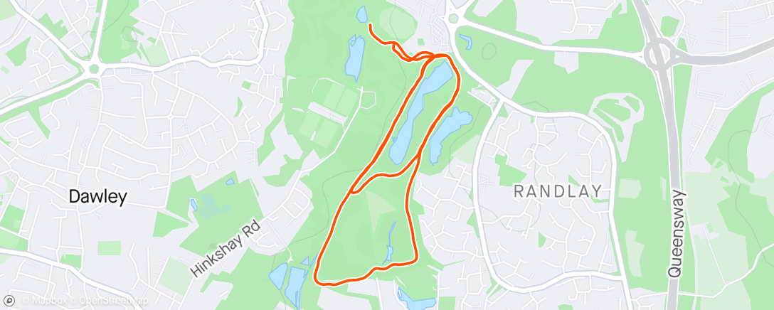 Karte der Aktivität „Telford Park Run”