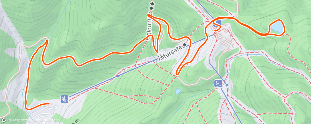 Map of the activity, Mt Baldy 5000 ☀️
