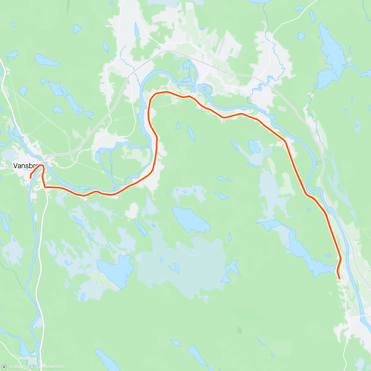 Map of the activity, ROUVY - Challenge Vansbro | Sweden 30 km, easy