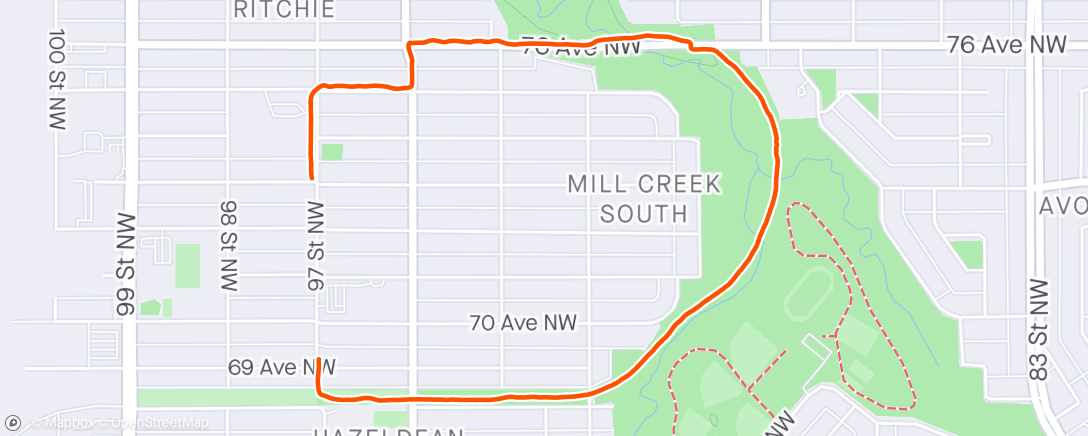 「Afternoon Run」活動的地圖