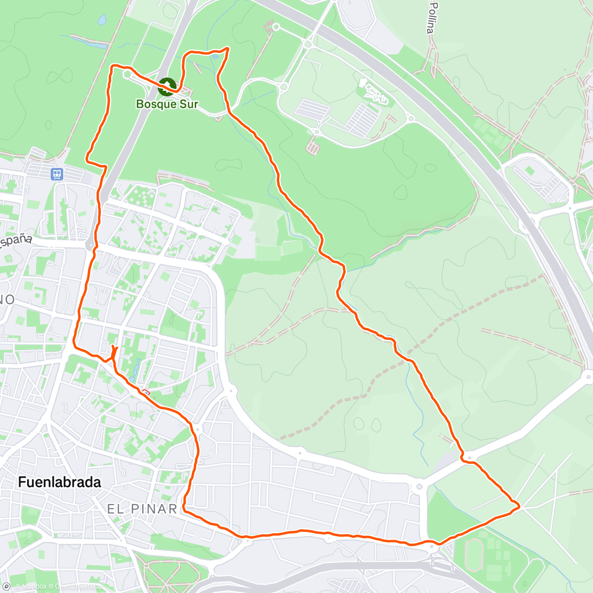 Map of the activity, Previa Il Cross polvoranca