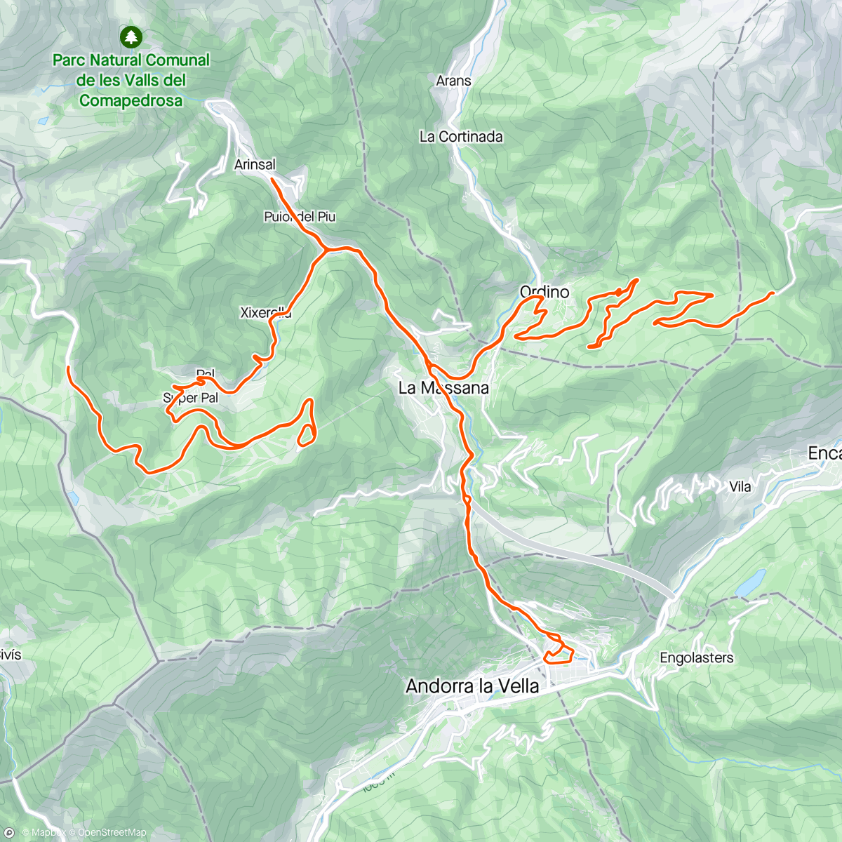 Map of the activity, Couple more ski stations