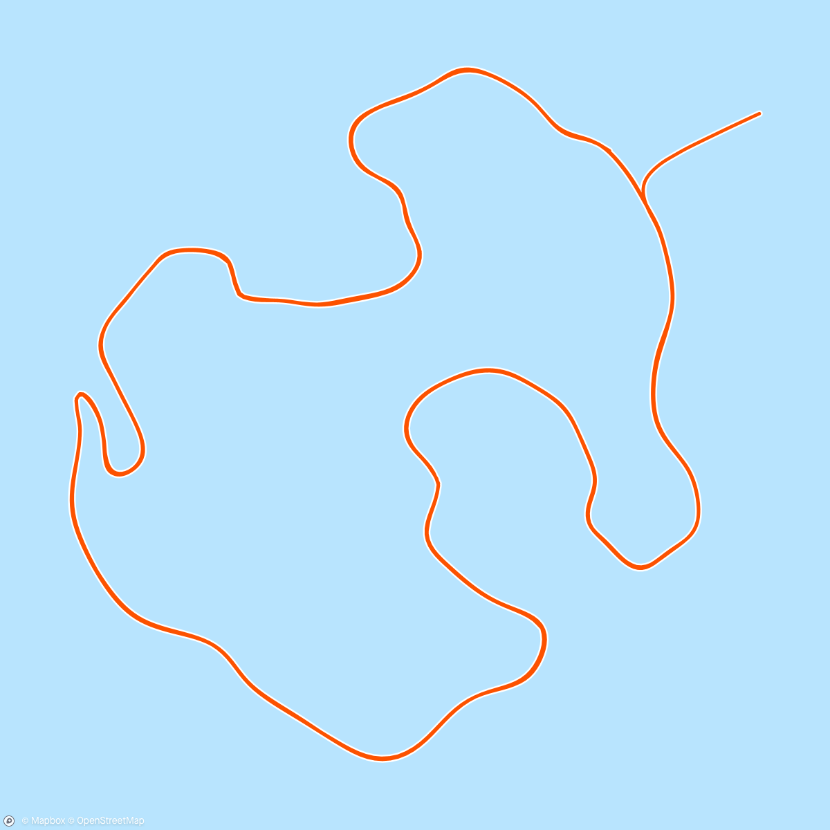 Map of the activity, Zwift - Volcano Circuit in Watopia