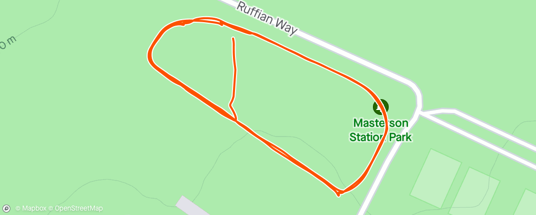 Map of the activity, Dog park jog