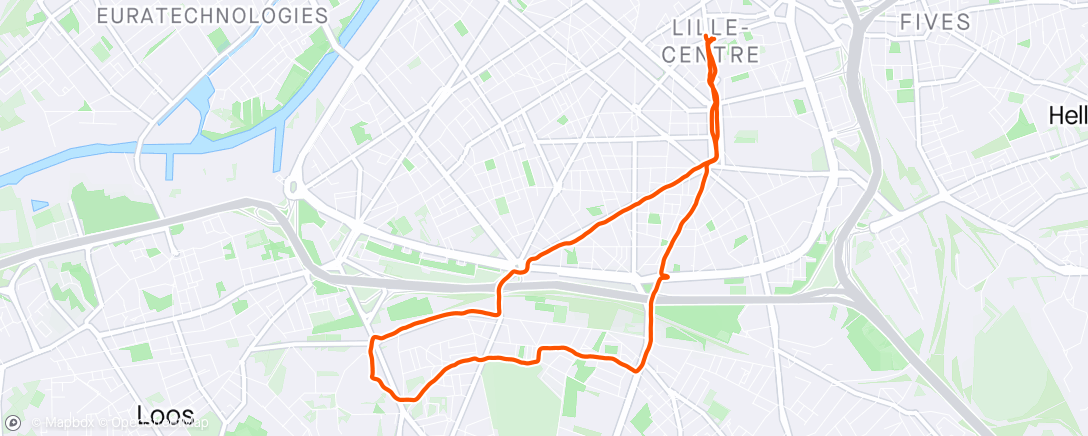 Map of the activity, Lille
