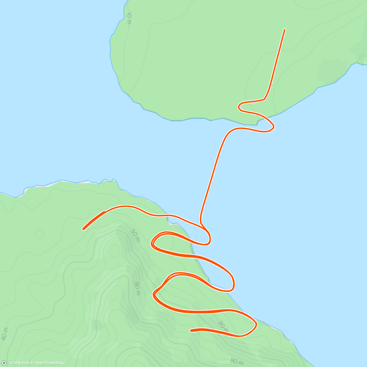Mapa de la actividad, Zwift - Jungle Circuit in Watopia