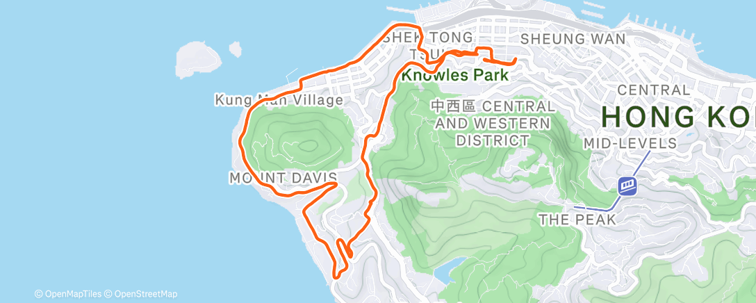 Карта физической активности (home Kong)