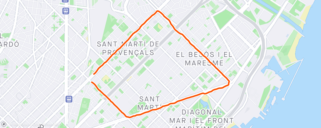 「5.5km de teràpia 🤘」活動的地圖