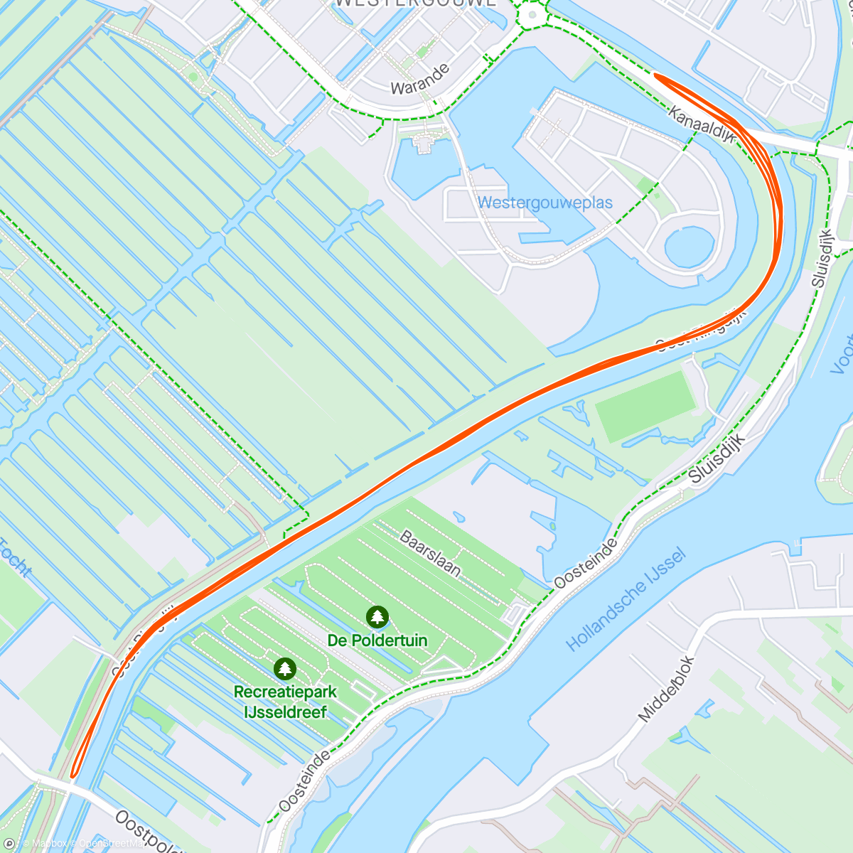 Mapa de la actividad (Koningsloop Moordrecht 2024)