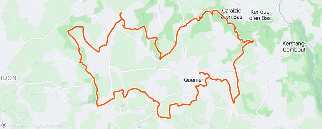 Map of the activity, 2h02 Sortie longue trail circuit des 🐇 D+461