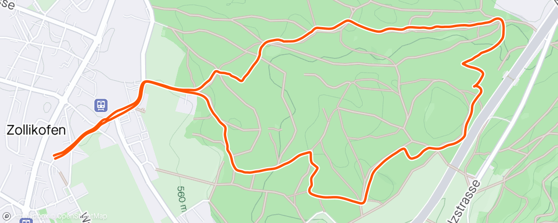 Mapa da atividade, Ab in den Wald