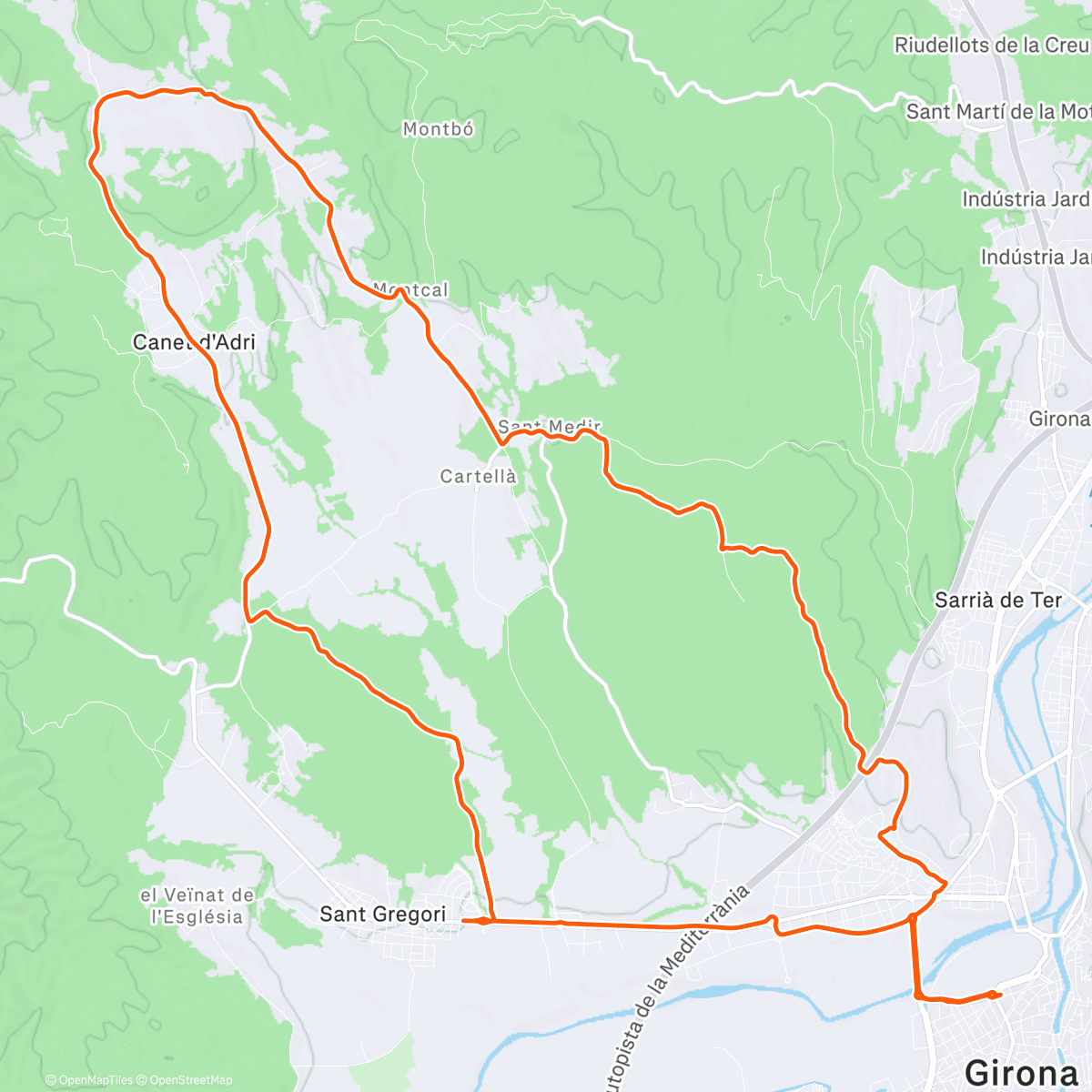 Map of the activity, Nice little jaunt