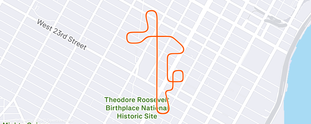 Map of the activity, Zwift - Foundation on Times Square Circuit in New York