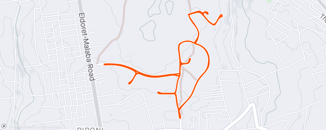 Map of the activity, Sunset Ride
