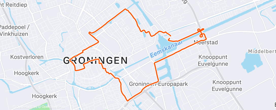 Map of the activity, Ochtendloop