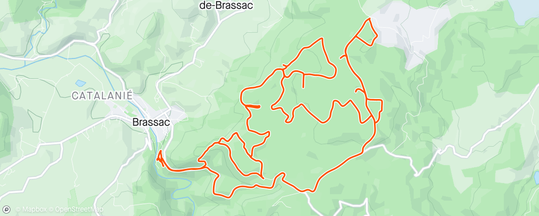 Map of the activity, Stage CO à VTT J3 - matin