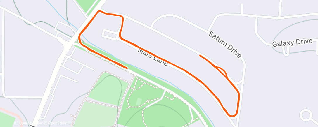 Map of the activity, 3M Z2 Easy Run