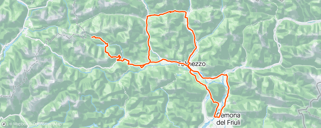 Mapa de la actividad (Giro friuli etape 2)