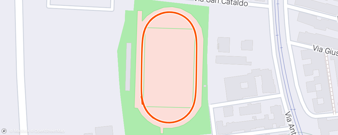 Map of the activity, 10.000 m NEW PB 🔥🏁