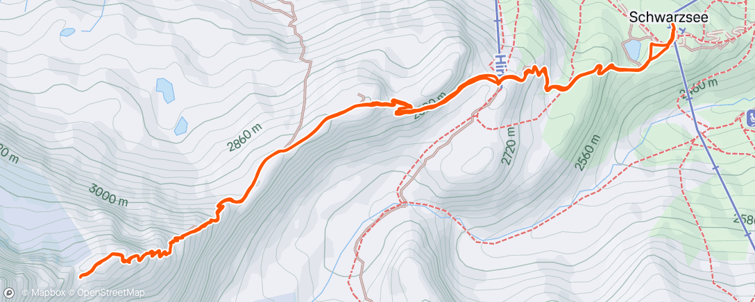 Map of the activity, Hörndlihütte