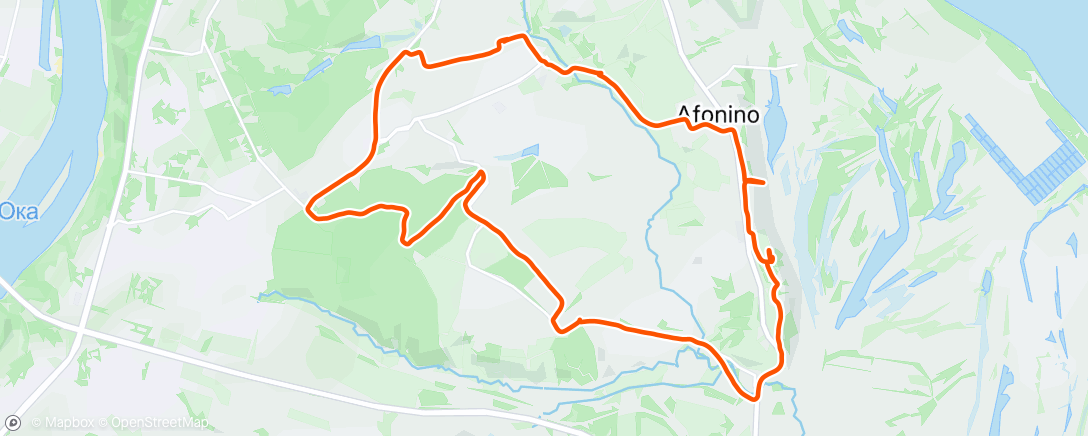 Map of the activity, Бег