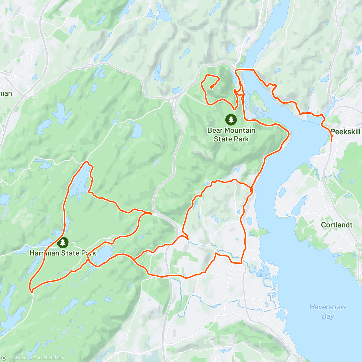 Map of the activity, Morning Ride
