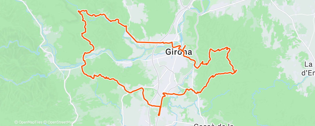Map of the activity, Morning Ride