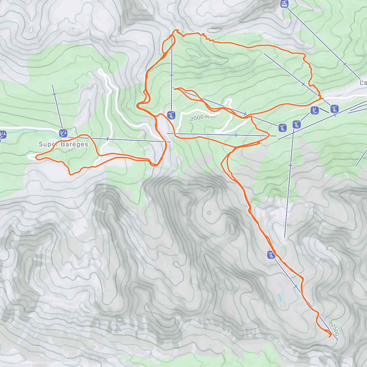 Map of the activity, Faire de la piste en attendant de pouvoir faire mieux...