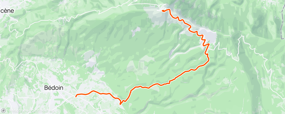 Map of the activity, FulGaz - Lapierre Gran Fondo Mont Ventoux Part 3
