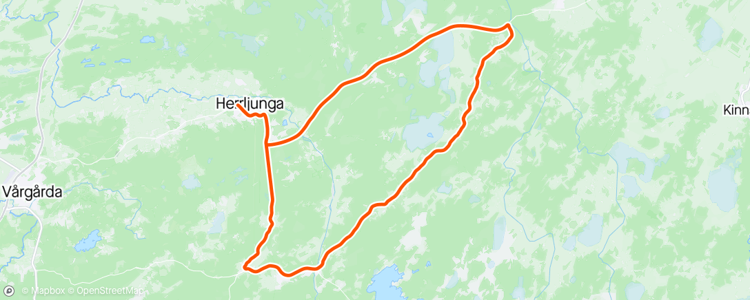 Map of the activity, Måndagsträning med HCK