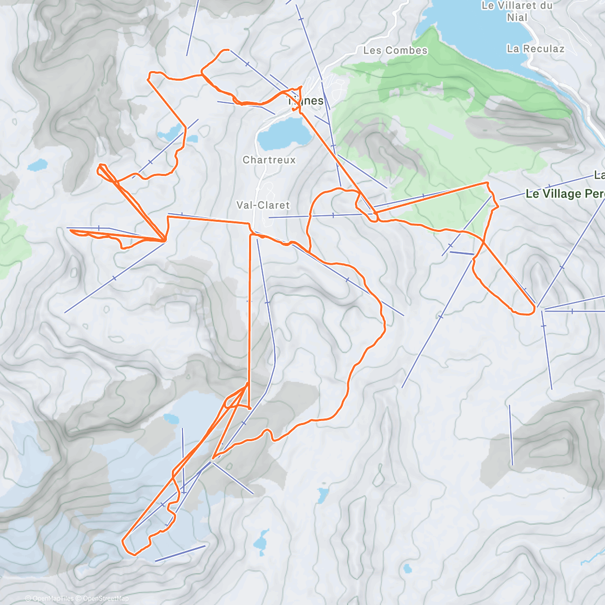 Map of the activity, Boxing Day Alpine Ski