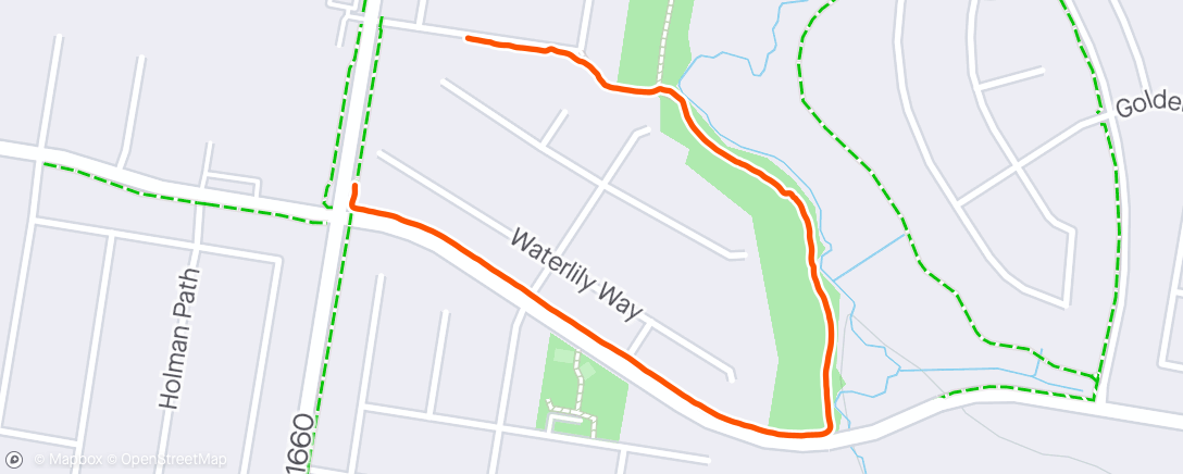 Mapa de la actividad, Caminata vespertina