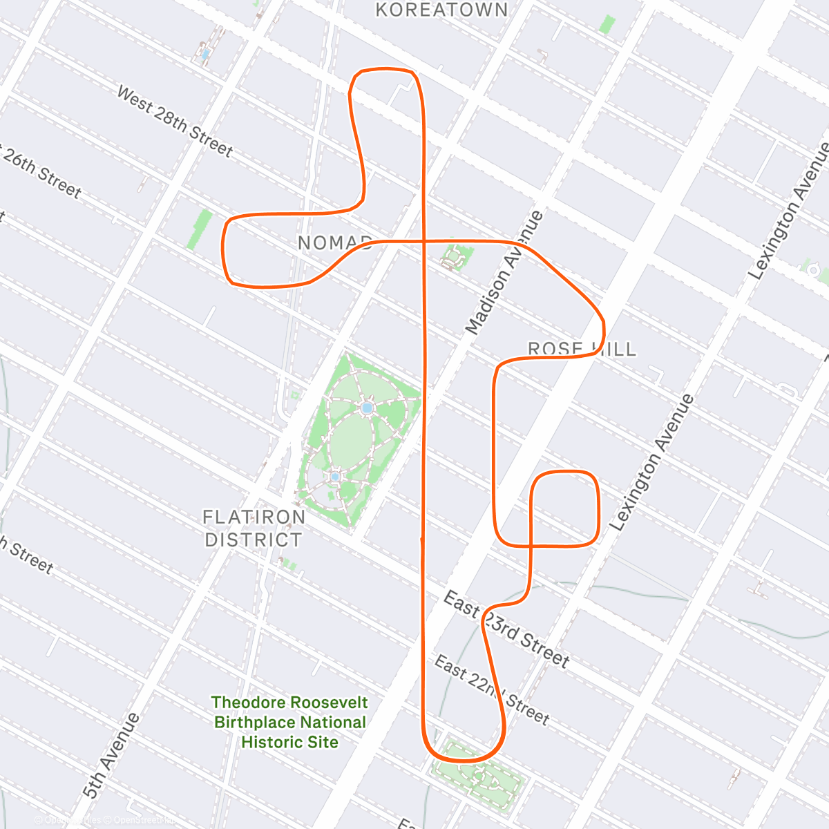 Map of the activity, Easy - Times Square Circuit in New York