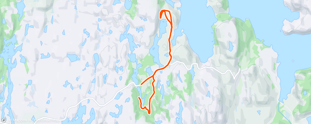 Map of the activity, Horve/Laupstad med Emrik🏃‍♂️😎