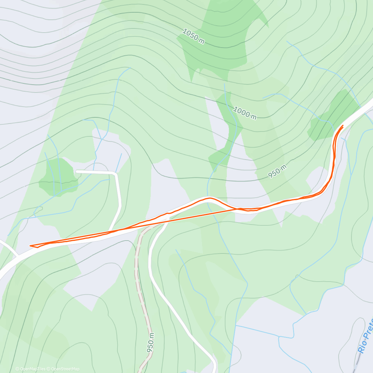 Map of the activity, Caminhada matinal