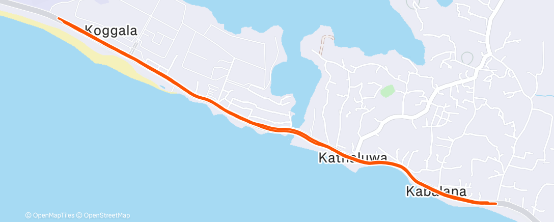 Map of the activity, Вечерний забег