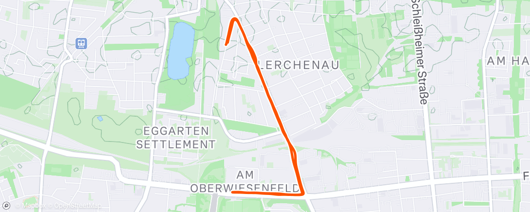 Map of the activity, Afternoon Run