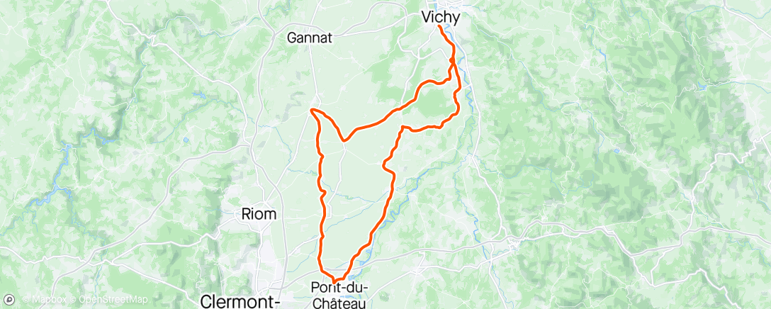 Map of the activity, 2x1h30 tempo 🚴 Bordel de vent 💨 💨