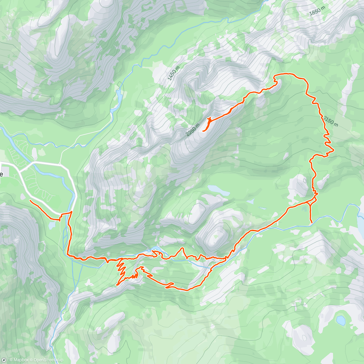 Map of the activity, Morning Hike