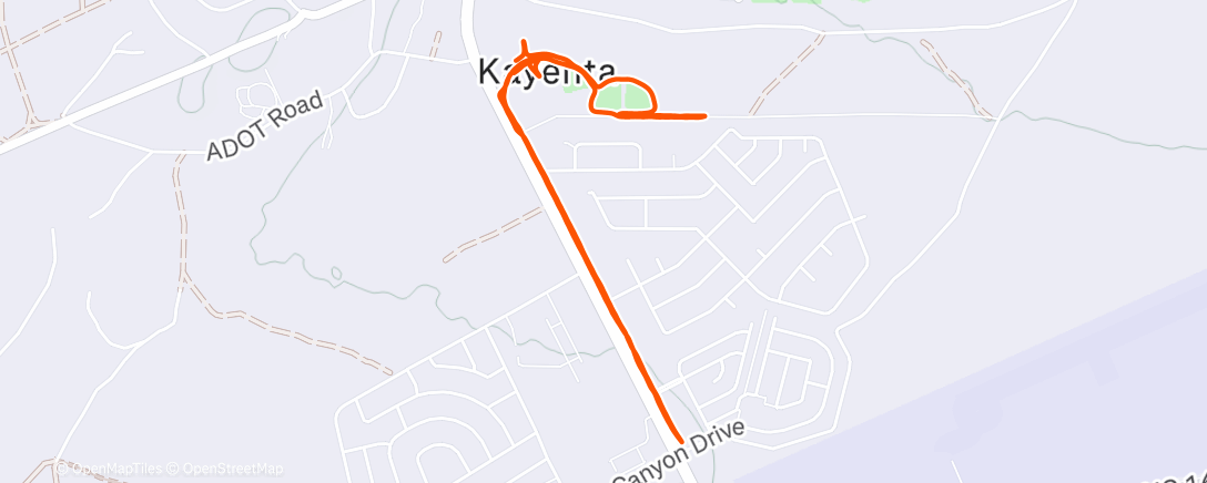 Map of the activity, Road trip pit stop with Indie