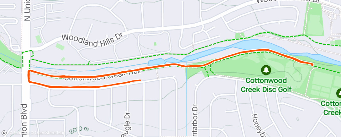 Map of the activity, Walkydog