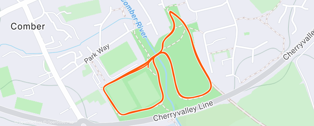 Map of the activity, 🎄 Comber Parkrun