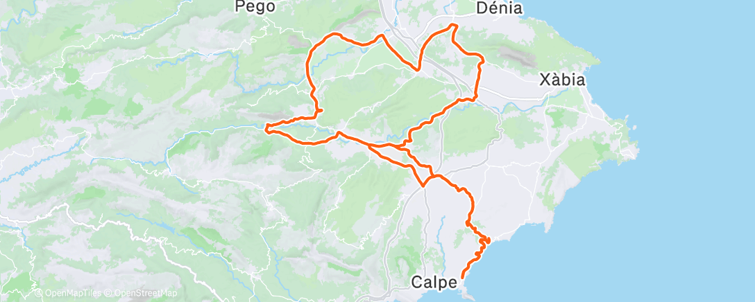 Map of the activity, Morning Ride