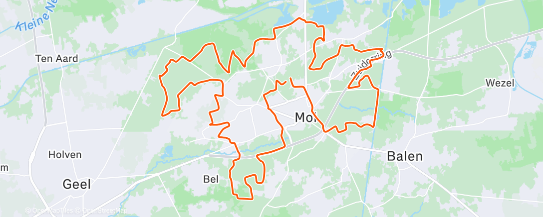 Карта физической активности (Morning Ride)