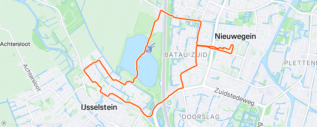Map of the activity, 6x200 met een iets stroeve linkerachillespees