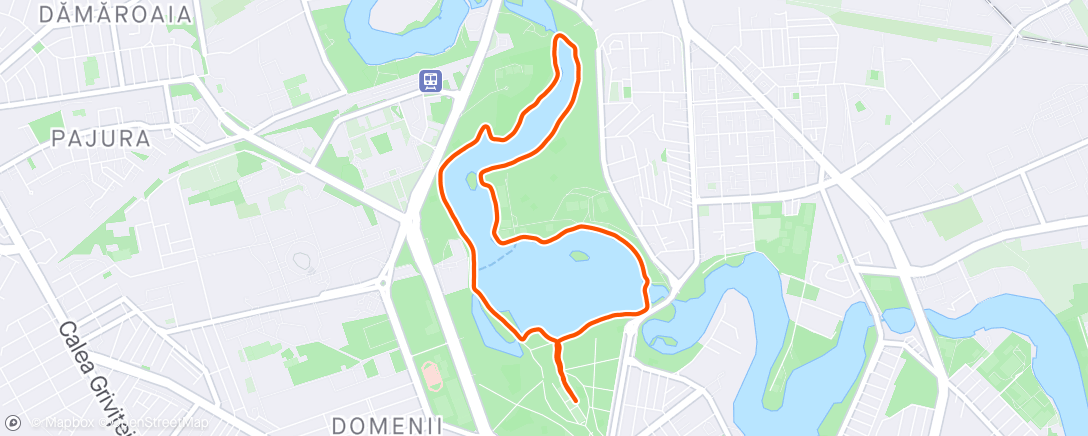 Map of the activity, Morning Run w/NRC(217)