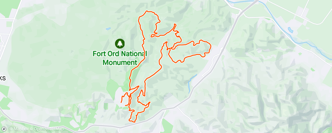 Map of the activity, Sea Otter XC