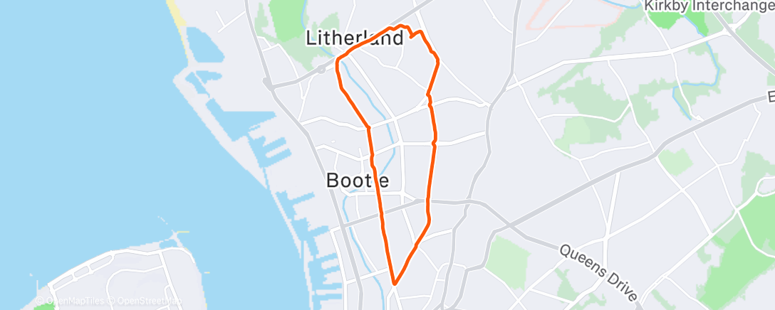 Map of the activity, Morning Run